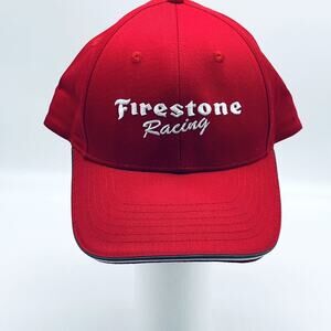 Firestone Racing Hat Red Snapback Ball Cap KP Products New NASCAR Embroidered